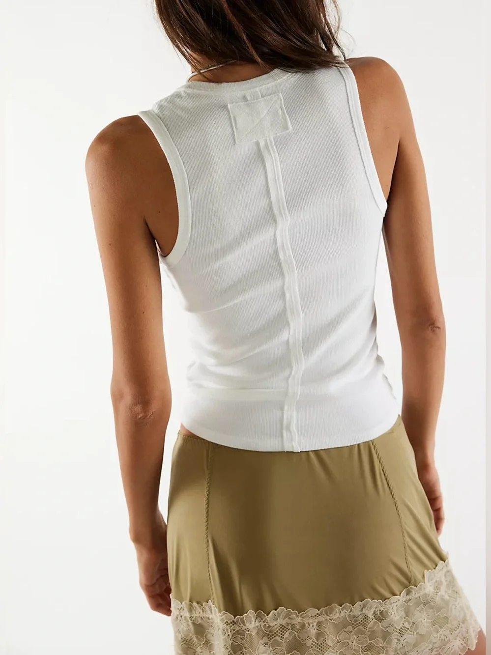 NWOT Free People We The Free Neria Tank - ivory white - small